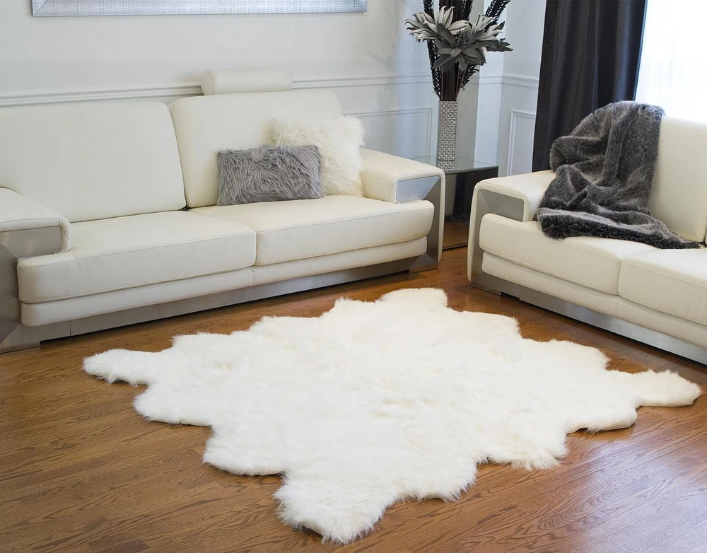 H-LUXE Gordon Faux Sheepskin Rug