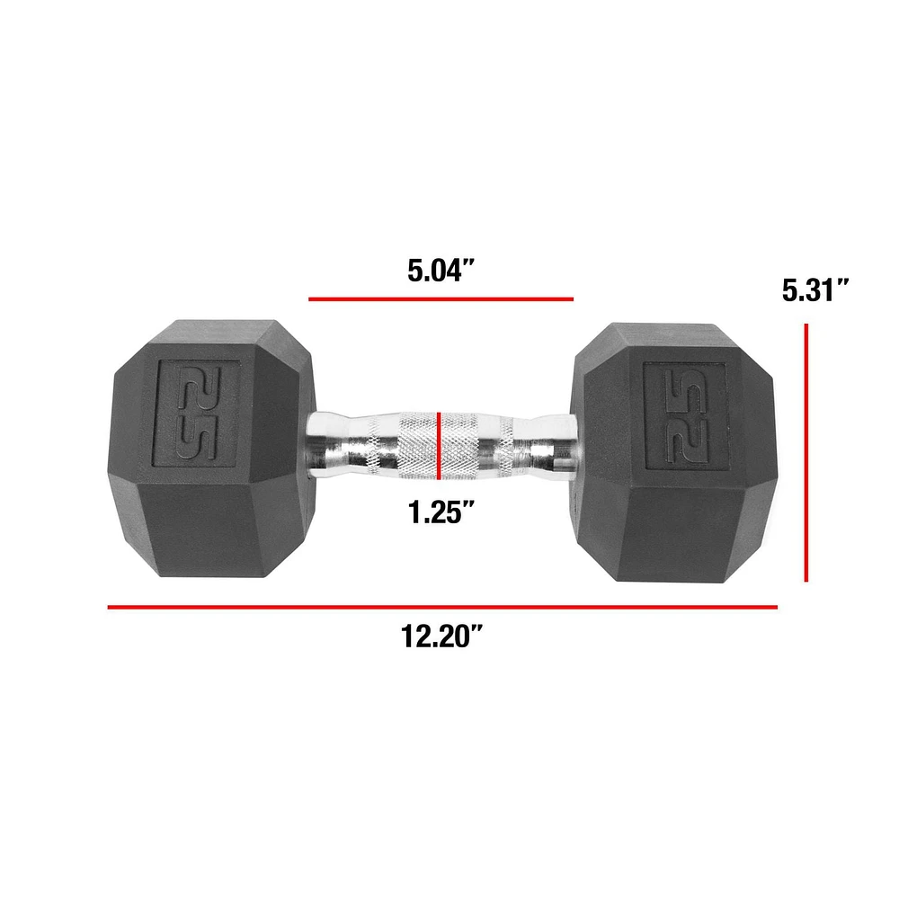 CAP Barbell Coated Hex Dumbbell, Single 3 - 100 lb