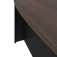 Bestar Connexion 71W Desk Shell in slate & sandstone