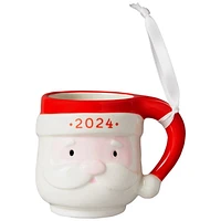 Ornement tasse père Noël Holiday Time