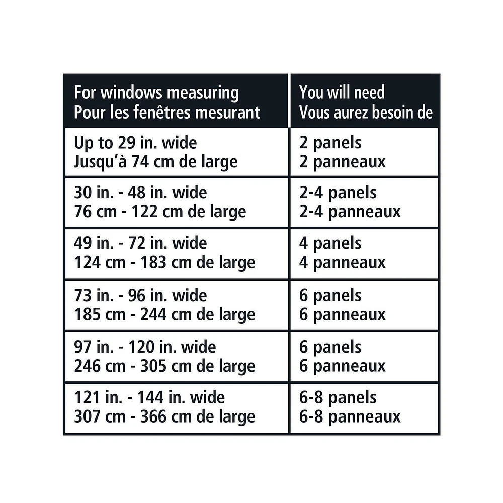 Panneau de fenêtre à passe-tringle solide 63 po Tille Mainstays 1 panneau, 40" x 63"