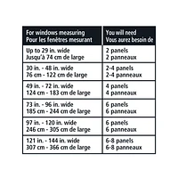 Panneau de fenêtre à passe-tringle solide 63 po Tille Mainstays 1 panneau, 40" x 63"