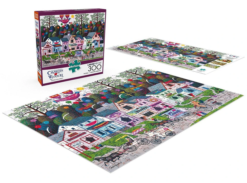 Buffalo Games - Le puzzle Charles Wysocki - Confection Street - en 300 pièces