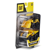 Camion à benne et chargeuse sur pneus de 2 véhicules Little Machines CAT