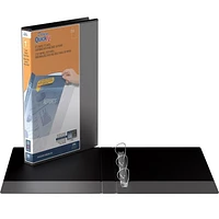 Reliure QuickFit View robuste, format légal, 14 po x 8,5 po, orientation portrait, 1 po, anneaux inclinés en D, noir, paquet de 4