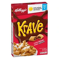 Céréales Kellogg's Krave Saveur de chocolat, 323 g 323 g