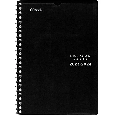 Petit Agenda Scolaire Hebdomadaire/Mensuel 2024 Five Star®, Noir Agenda hebdomadaire/mensuel