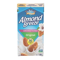 Blue Diamond Original Unsweetened Almond Breeze, 1.89 L