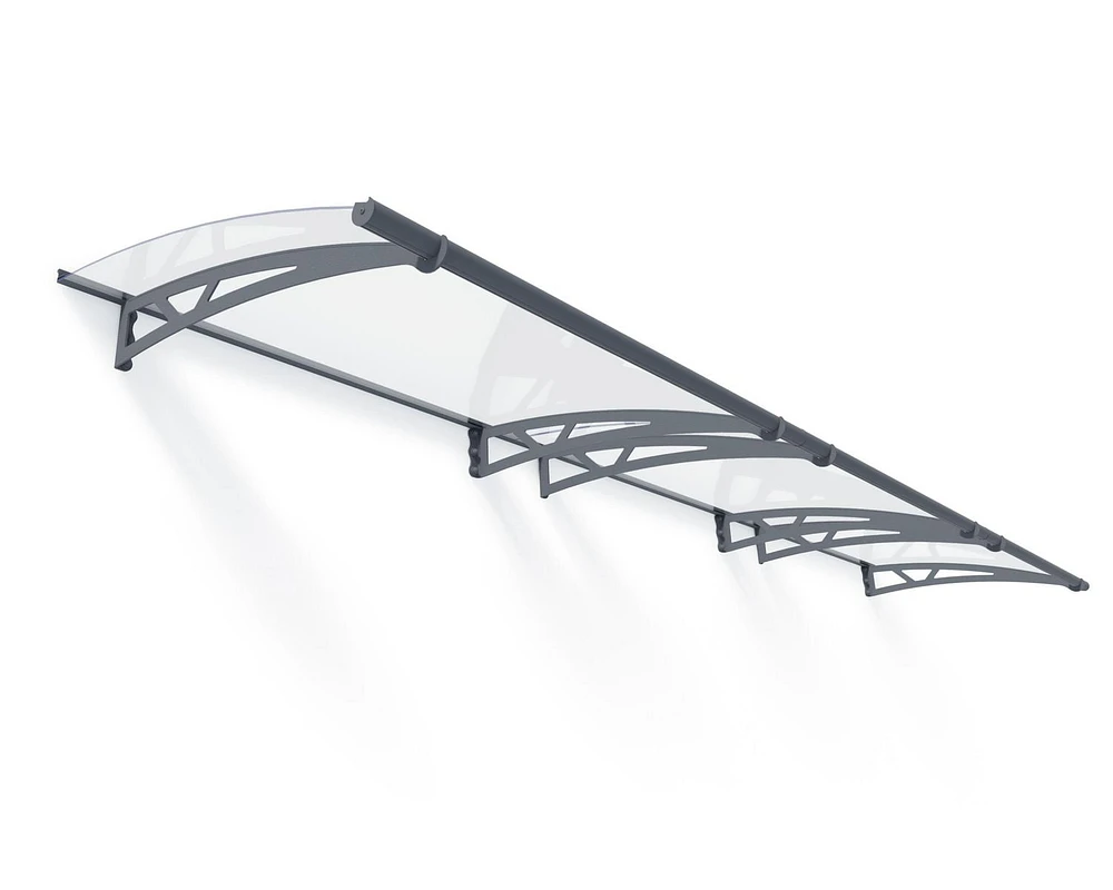 Auvent de porte Altair CANOPIA de PALRAM 3 pi x 14 pi - Gris