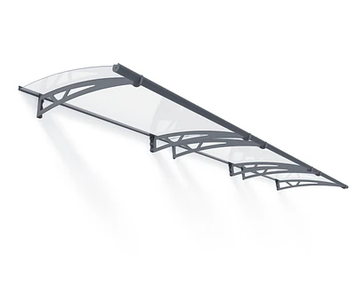 Auvent de porte Altair CANOPIA de PALRAM 3 pi x 14 pi - Gris