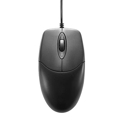 onn. Wired Optical Mouse (Black)