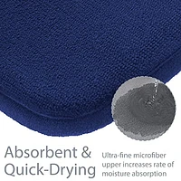 Swift Home Memory Foam Sea Shell Bath Mat