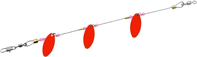 Gibbs G-0065-8NFO Willow Leaf Mini Troll #8, Nickel Fire Orange, Willow Leaf Mini Troll #8