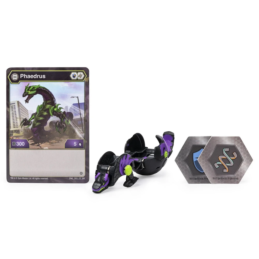 Bakugan, Phaedrus, Créature transformable à collectionner de 5 cm, à partir de 6 ans
