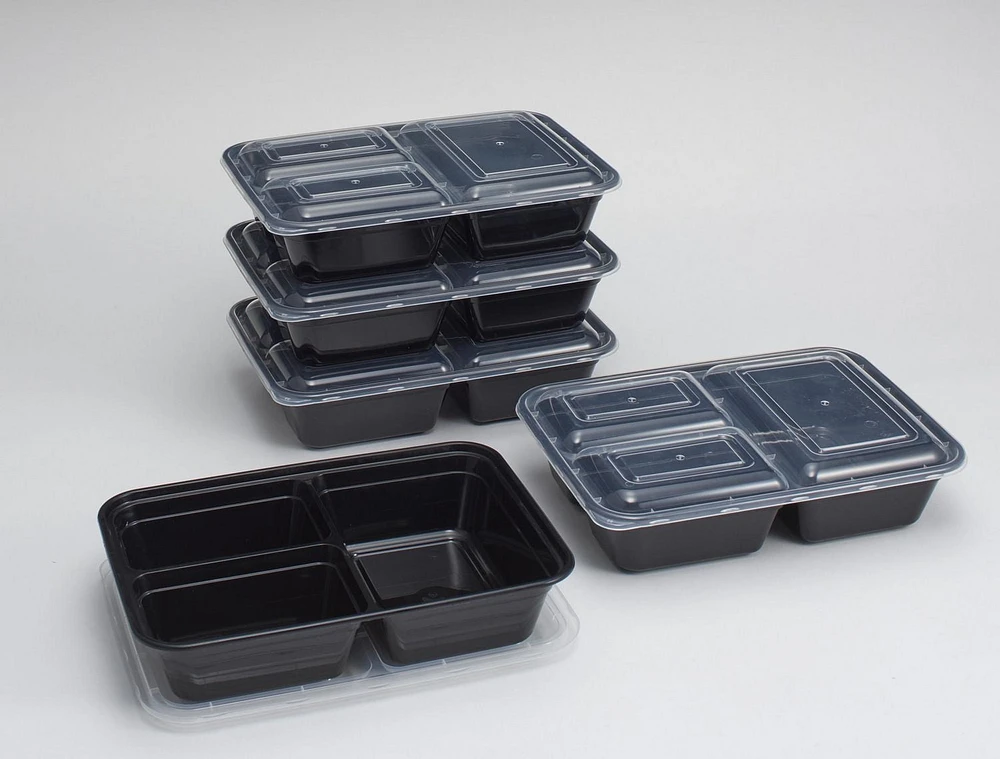Contenants de rangement pour aliments Préparation des repas Conteneur diviseur 5PK 1.2L