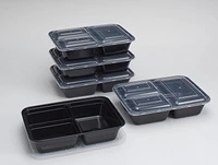 Contenants de rangement pour aliments Préparation des repas Conteneur diviseur 5PK 1.2L