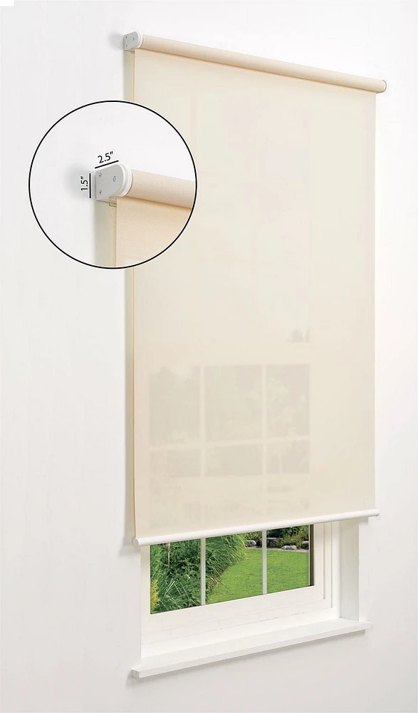Linen Avenue Cordless Solar Screen Roller Shade