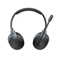 onn. Bluetooth Wireless On-Ear PC Headset with Rotating Boom Microphone, Up To 50 Hours Playtime