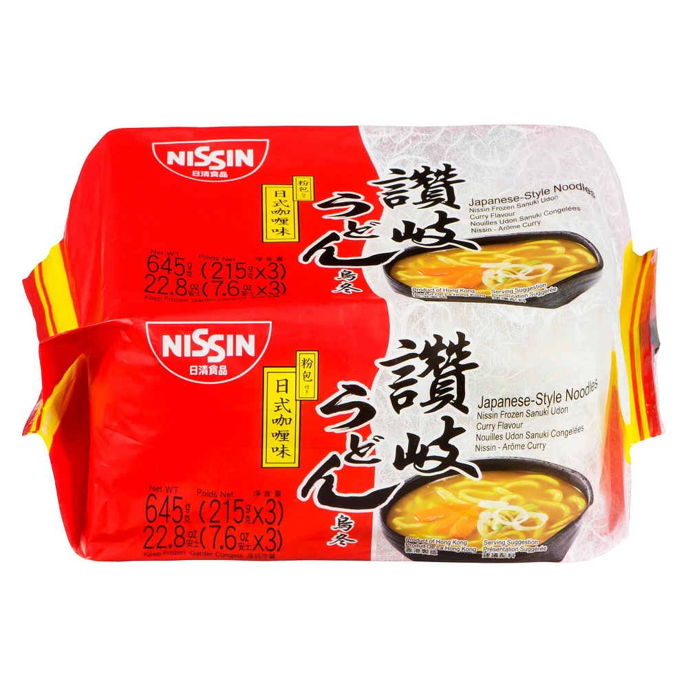 Nissin Curry Flavour Frozen Sanuki Udon