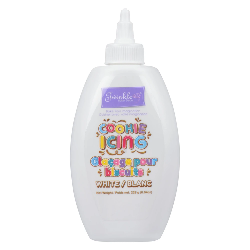 Twinkle White Cookie Icing, Net weight 228g