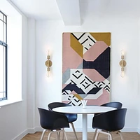 Applique murale réversible en métal à 2 ampoules Alexandria par Globe Electric, laiton mat, 51736