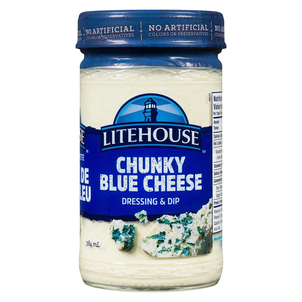 Litehouse Chunky Blue Cheese  Dressing and Dip, 384 mL