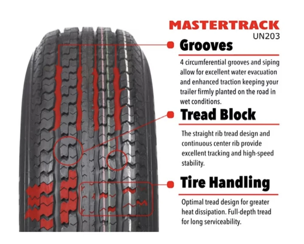 MASTERTRACK ST215/75R14 LRC Trailer Tires
