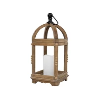 Hometrends Lanterne en bois 14.5pouces High 6.9 x 6.9 x 15.2 pouces