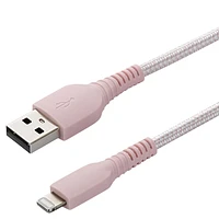 Câble de charge et de synchronisation Lighting vers USB-A de 1,8 m (6 pi) avec câble robuste tressé blackweb