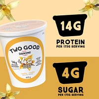 Two Good Low Sugar Yogurt, Vanilla, 8g of Protein, 625 g