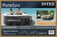 Ensemble de bancs Intex 2 moyens et 2 grands