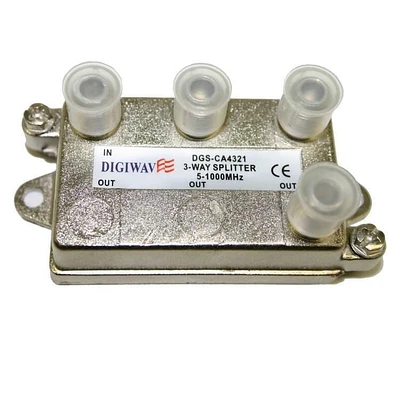 Digiwave 3-Way Splitter for 5-1000MHz (DGSCA4321)