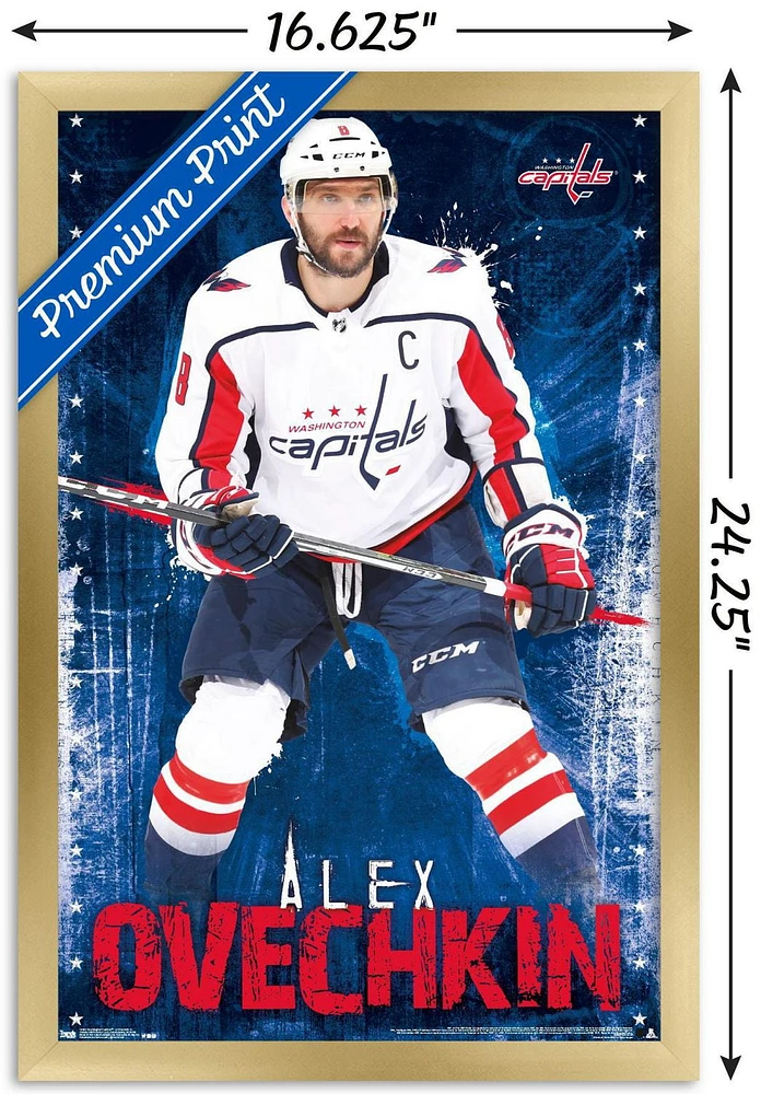 NHL Washington Capitals - Alex Ovechkin 17 Wall Poster, 22.375" x 34"