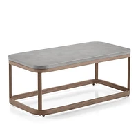 Better Homes & Gardens Prado 4-Piece Patio Outdoor Conversation Set - Brown, Hand-painted concrete finish
