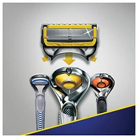 Cartouches de rechange de rasoir Gillette Fusion5ProGlide Défense pour hommes de rechange de rasoir pour manche de rasoir Flex-pivot, 2x plus de lubrification, lame de précision pour hommes