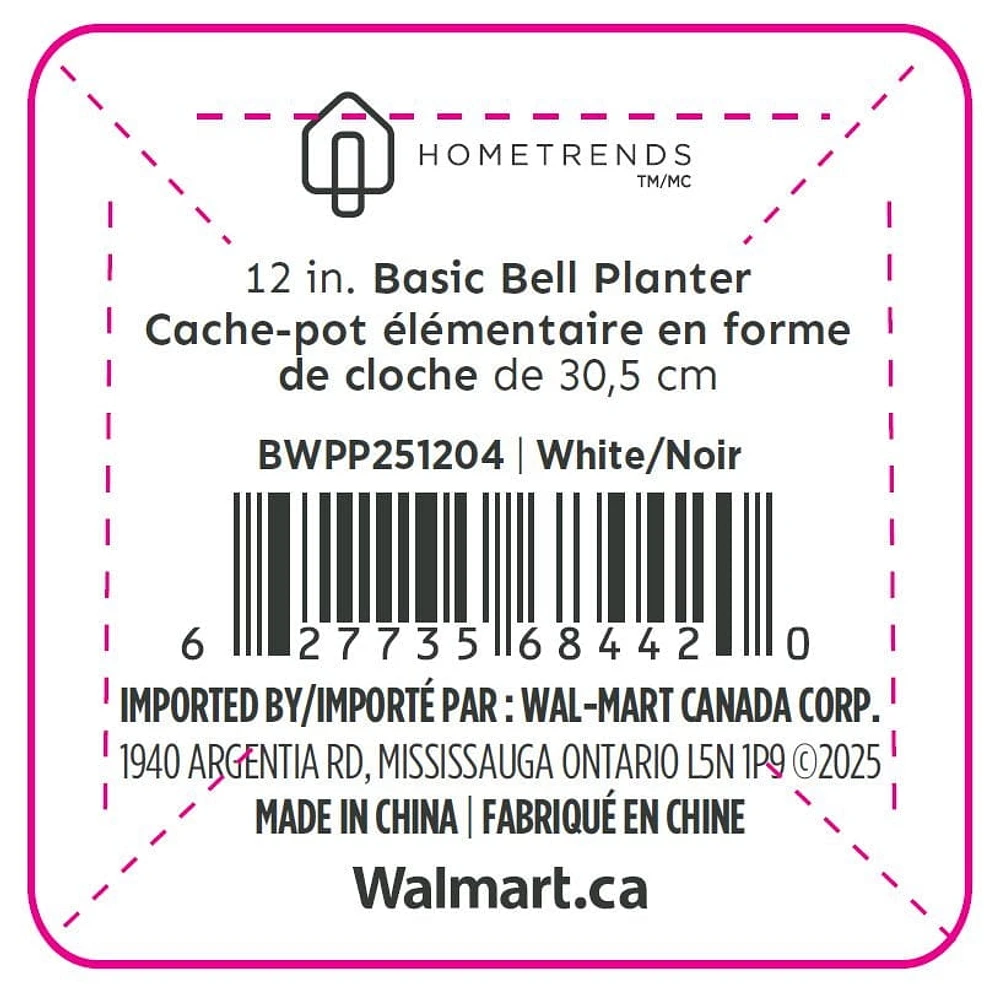 Hometrends Cache-pot élémentaire en formede cloche