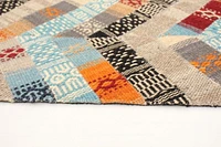 ECARPETGALLERY 5'2" x 7'9" Transitional Río Handmade Area Rug for Living Room, Dining Room and Bedroom in Ivory