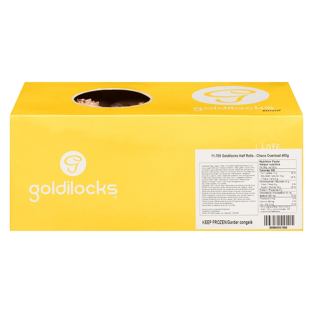 GOLDILOCKS PH HALF ROLL CHOCO 12/480G, GOLDILOCKS HALF ROLL CHOCO