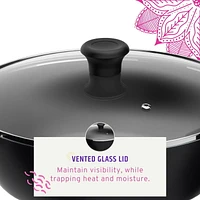 Maharaja Non-Stick Karahi with lid 26cm/ 3.4 QTS., 26cm / 10.25"
