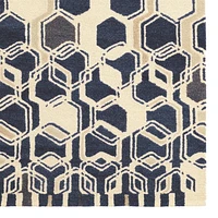 Aspire Wool Impose Ivory & Navy 8' x 11' Area Rug