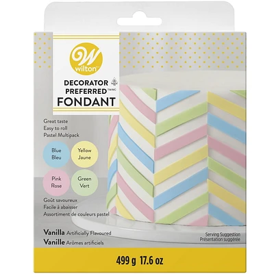 Fondants pastel Decorator Preferred Wilton 4 Couleurs Pastel (499 g)