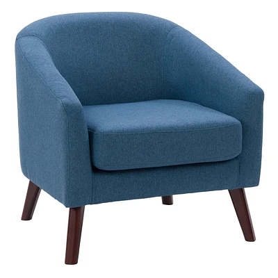 CorLiving Eliza Chaise de baignoire moderne rembourrée de 28 po de largeur avec pattes effilées