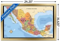 Map - Mexico Wall Poster