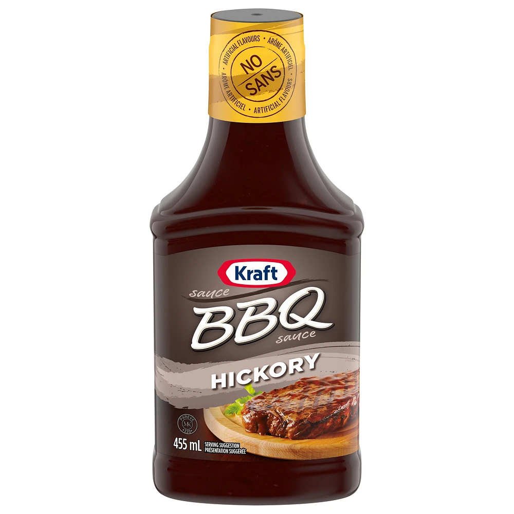 Kraft BBQ Sauce, Hickory, 455mL