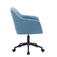Chaise de travail pour adulte CorLiving Natasha, rembourrée et capitonnée, à hauteur réglable, avec accoudoirs