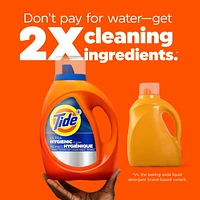 Détergent à lessive liquide Tide Propreté hygiénique, parfum original, compatible avec les laveuses HE 3.9L