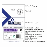 BlueDiamond Fibre Optic Patch Cable SC-SC  3m / 10ft