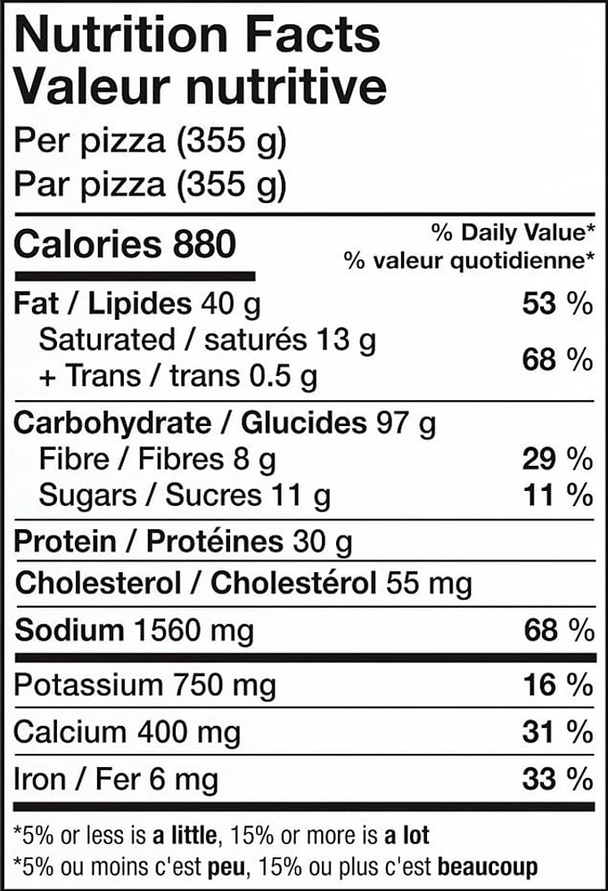 Dr. Oetker Ristorante Pizza au chou frisé et bacon (355g) 355g