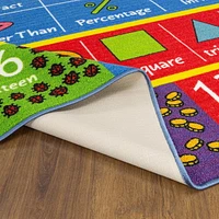 KC Cubs collection de récréation Symboles mathématiques, nombres et formes Apprentissage éducatif et aire de jeux Tapis pour enfants et enfants Chambres et salle de jeux