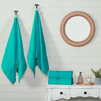 Serviette de bain Fabstyles super douce et absorbante, serviettes de bain de luxe pour spa, maison et hôtel, serviettes à séchage rapide, lot de 4, 27 x 54 pouces